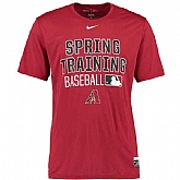 Men's Arizona Diamondbacks Nike Crimson 2016 Authentic Collection Legend Team Issue Spring Training Performance T-Shirt,baseball caps,new era cap wholesale,wholesale hats